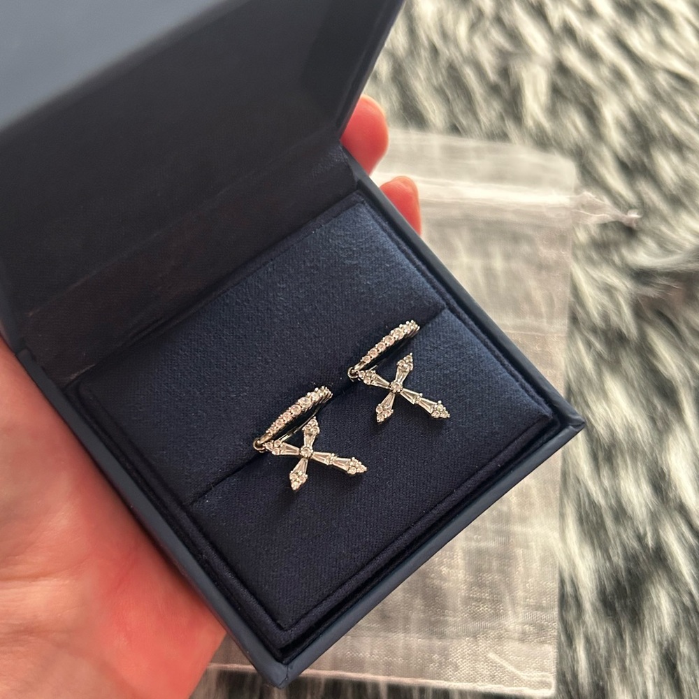 Silver Cross Earrings